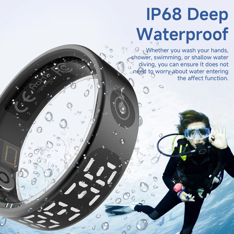 2025 Smart Ring Waterproof 5ATM | Health, Heart Rate, Sleep Monitoring