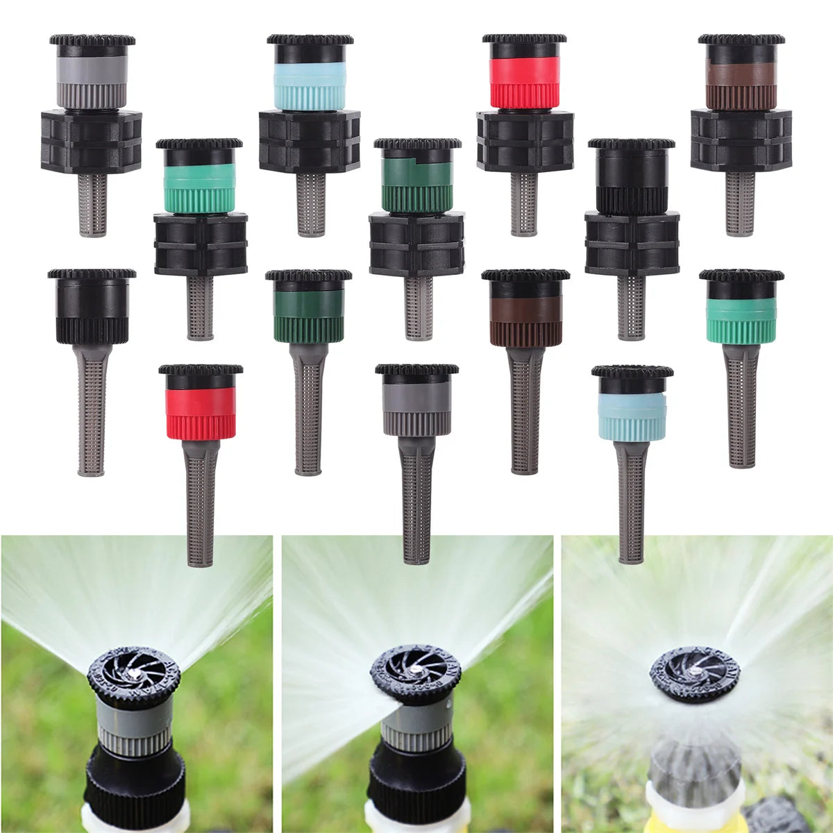 360&deg; Adjustable Popup Watering Sprinkler Nozzle for Efficient Garden Irrigation