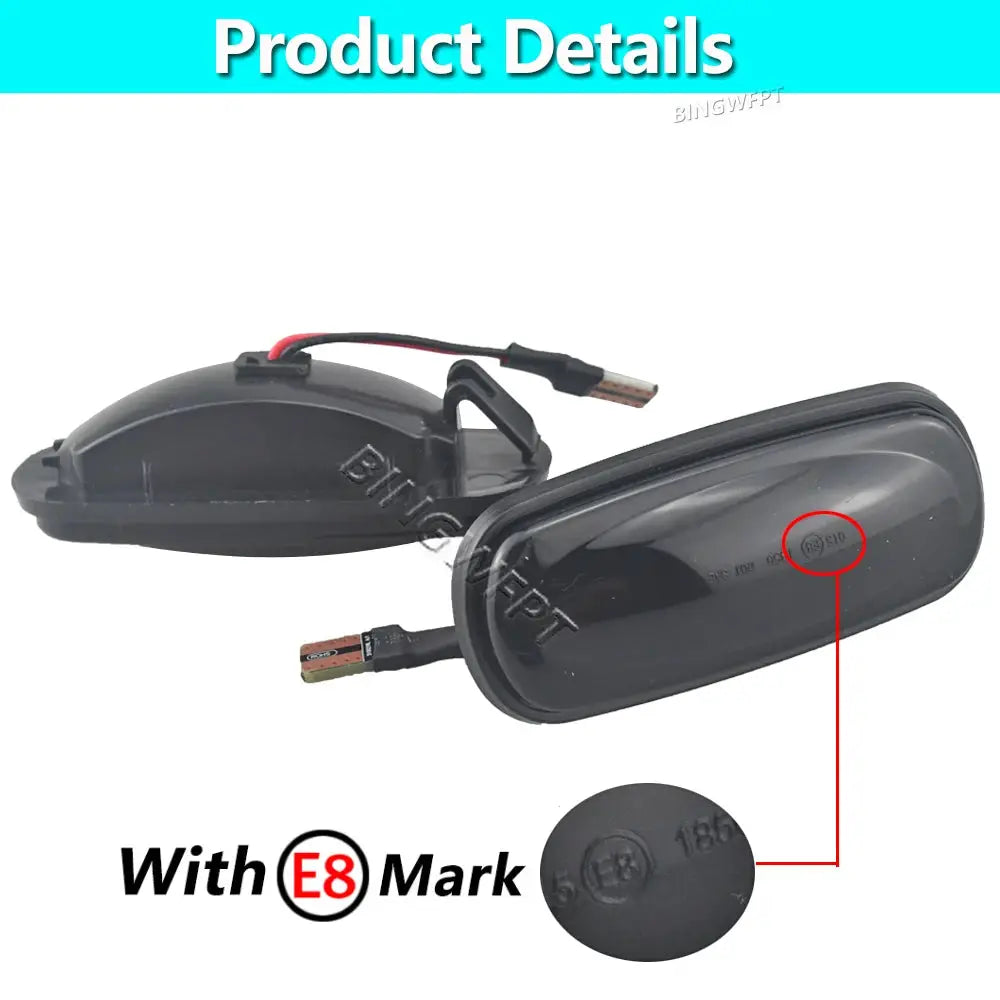 2PCS Dynamic Flowing LED Side Marker Light For Land Rover Discovery 2 1999-2004 Defender Freelander 1 2002-2005 by InterCyprus Trading Ltd