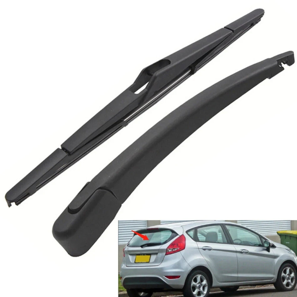 Set Lama e Braccio del Tergicristallo Posteriore per Ford Fiesta MK7 2008-2017 Sostituzione Diretta per Maggiore Visibilità