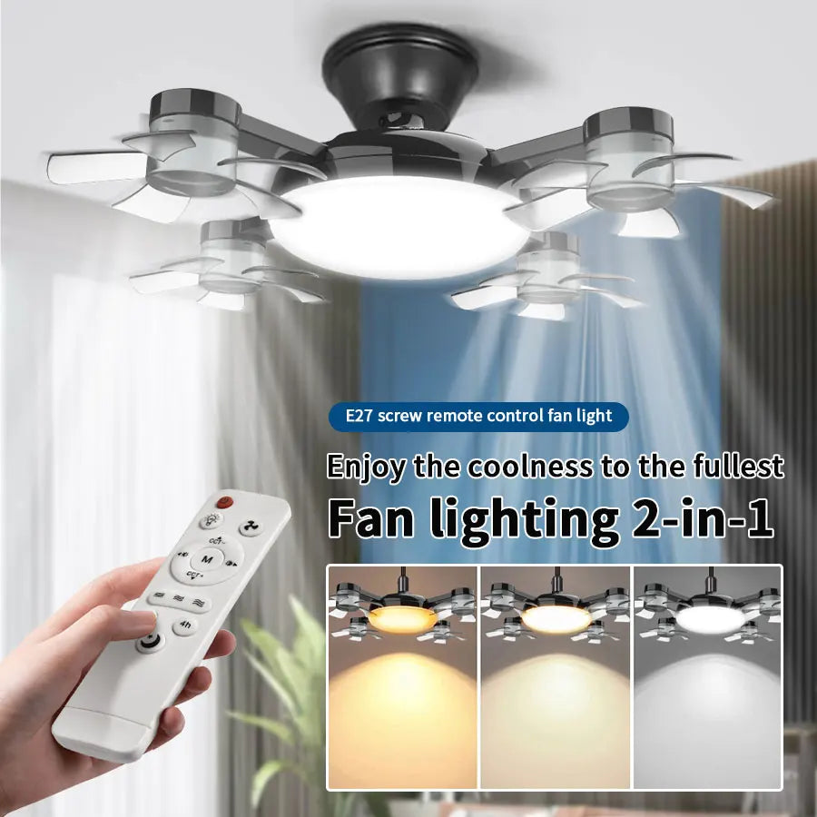 Drone Design 2-In-1 60W Ceiling Fan Light &ndash; Remote Control
