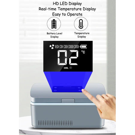 Portable Insulin Refrigeration Box - Rechargeable Alarm