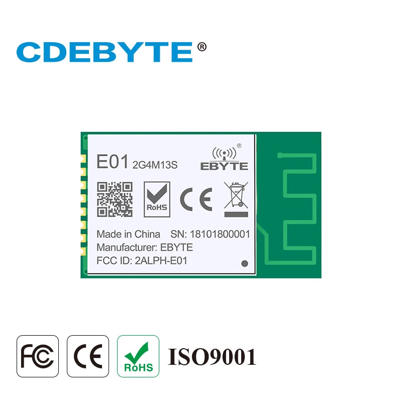 CDEBYTE E01-2G4M13S NRF24L01 PA LNA 2.4GHz PCB Transceiver
