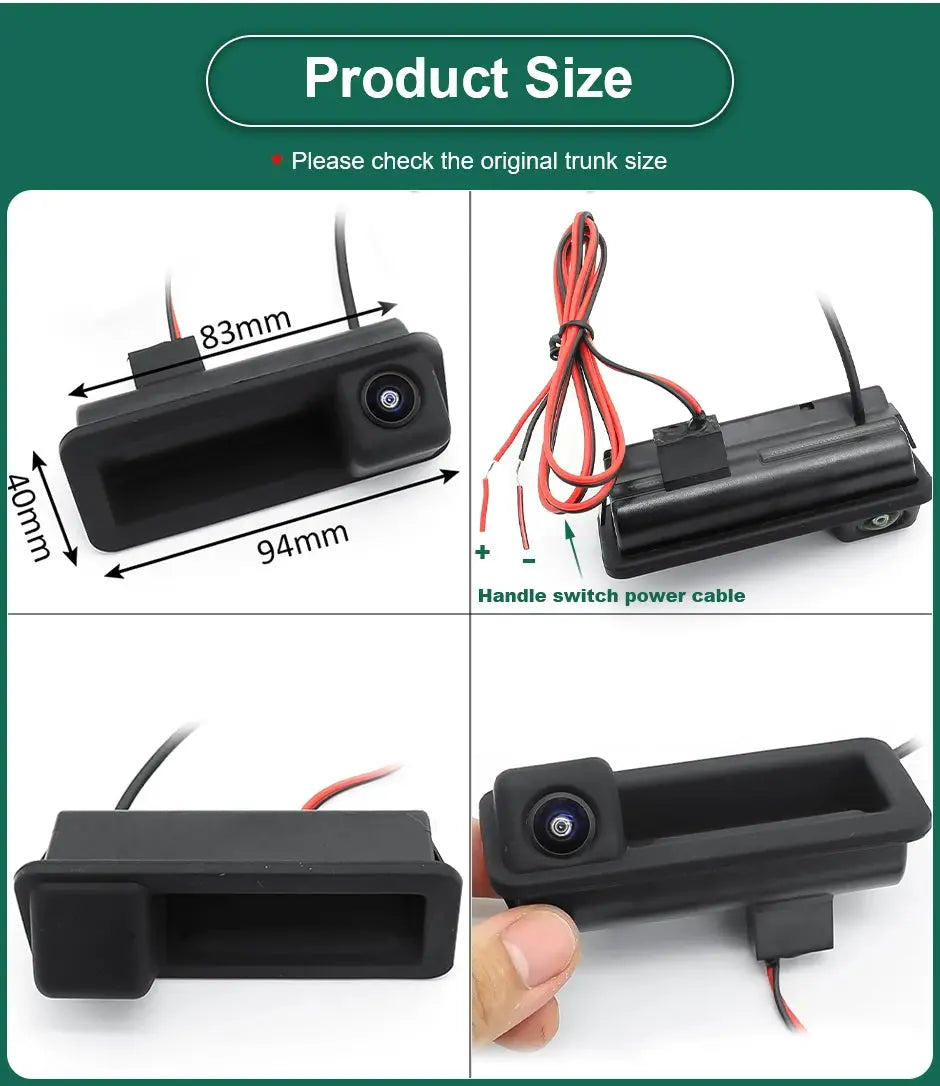 AHD 1080P Vehicle Rear View Handle Camera for Ford Focus 2 MK2 Mondeo MK4 S-Max C-Max Kuga MK1 Fiesta MK7 RoverRange Freelander2 by InterCyprus Trading Ltd