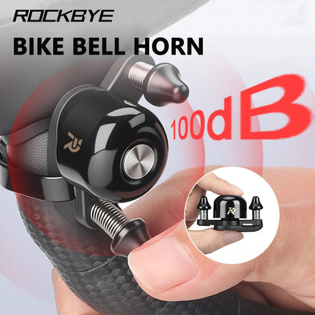 Rockbye 100dB Copper Bike Bell Horn for Enhanced Safety