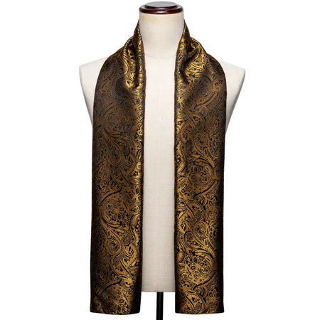 Barry.Wang Jacquard Silk Scarf &ndash; Elegant Floral Paisley Design SW-1021