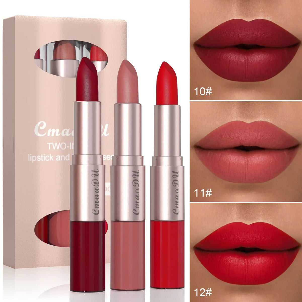 NoEnName_Null Matte Lipstick Set &ndash; Waterproof Long-Lasting Beauty for All Skin Types 3 Colors 04