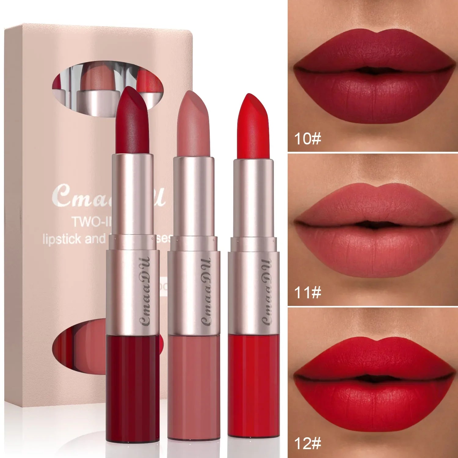NoEnName_Null Matte Lipstick Set &ndash; Waterproof Long-Lasting Beauty for All Skin Types 3 Colors 04