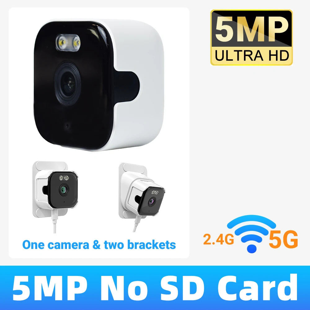 5MP 2K Window Camera with WiFi 5MP Cam No SD Card / UK Plug