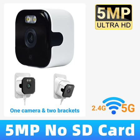 5MP 2K Window Camera with WiFi 5MP Cam No SD Card / UK Plug