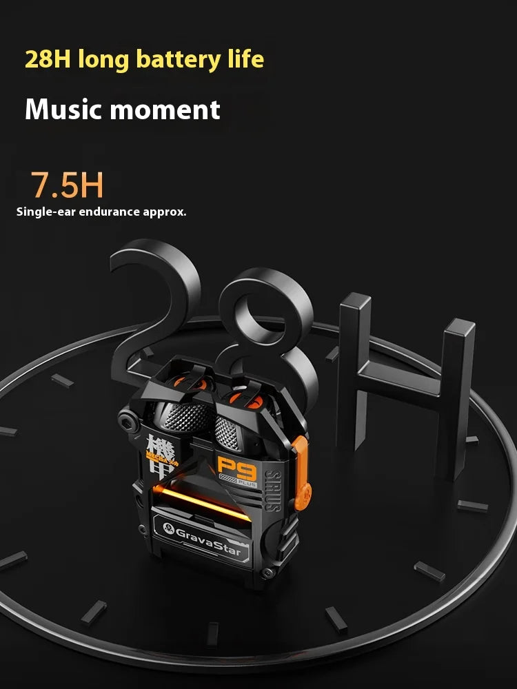 GravaStar P9 Plus Bluetooth Earphone - Portable Gaming Earbuds with HiFi Sound