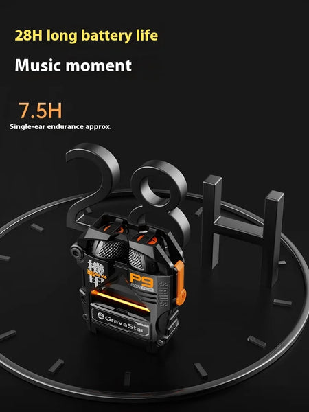 GravaStar P9 Plus Bluetooth Earphone - Portable Gaming Earbuds with HiFi Sound