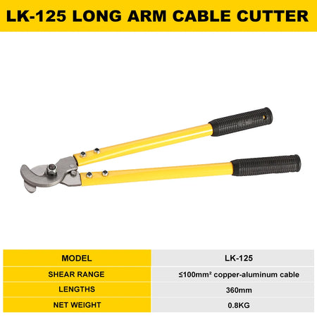 DOOROOM Manual Long Arm Cable Scissors &ndash; Fast Anti-Rust Hydraulic Cutter CHINA / 360MM