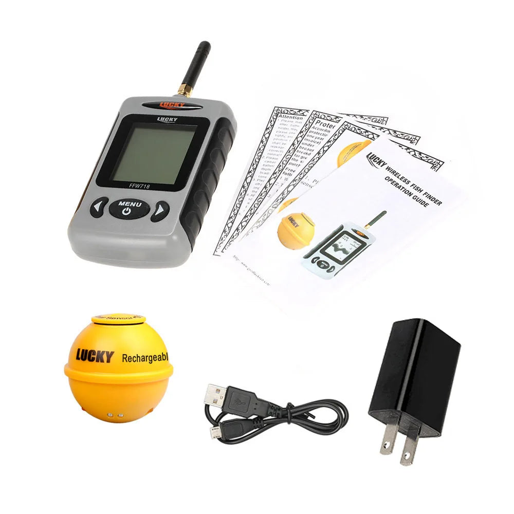 LUCKY Wireless Sonar Fish Finder - Professional Portable Fishfinder