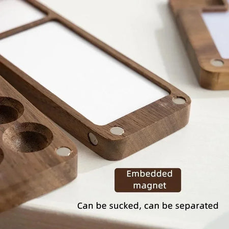 Wooden Mini Watercolor Paint Box Palette &ndash; Portable