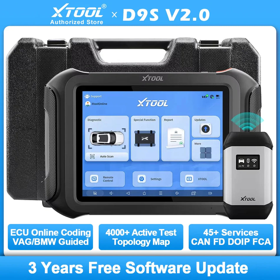 Diagnosetool für Autos mit Bluetooth, ECU-Codierung und Schlüsselprogrammierer für FCA D9S