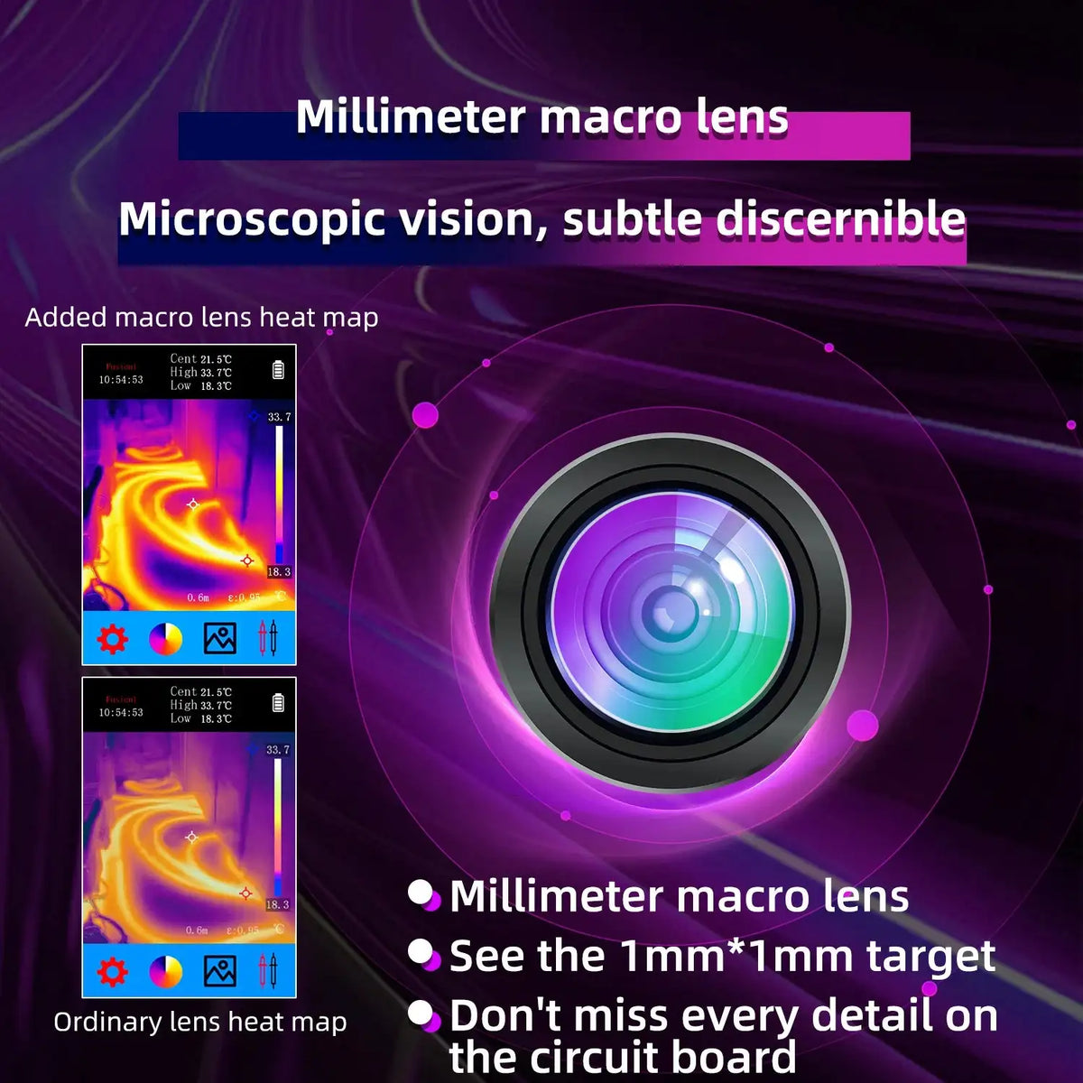 BSIDE SH7 240x240 2 In 1 Thermal Imager And Multimeter