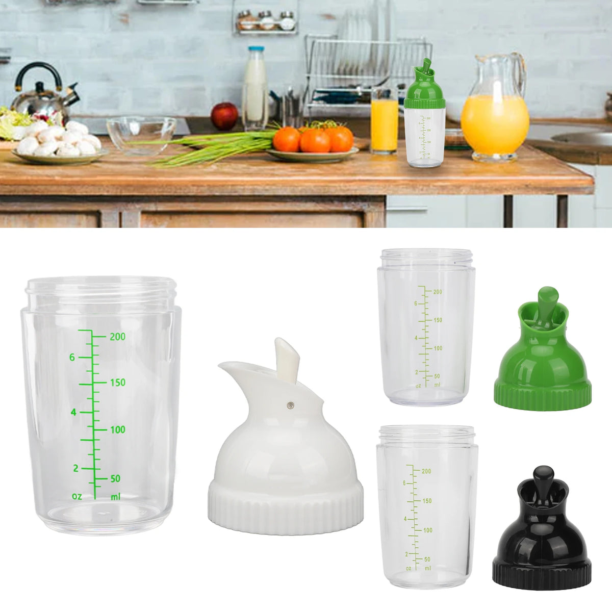 Dressing Container 200ml Salad Shaker BPA &ndash; Leak Proof