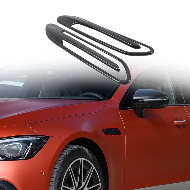 2 шт. настоящие накладки на крылья из углеродного волокна для Mercedes Benz AMG GT