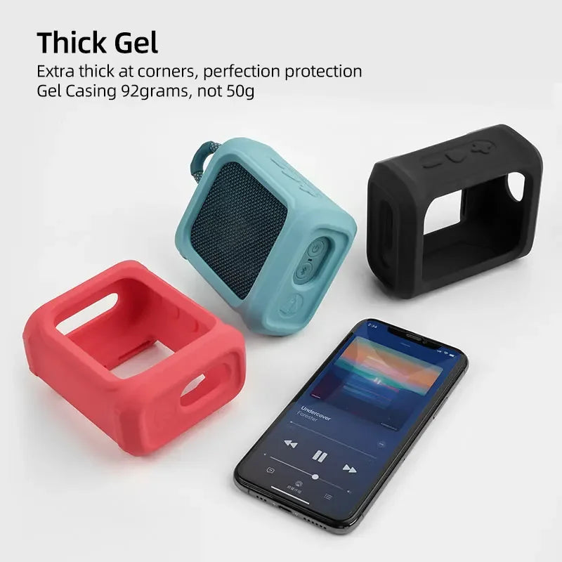 Bicycle Gel Bracket for JBL GO3 &ndash; Soft Protection with Easy Mounting Straps