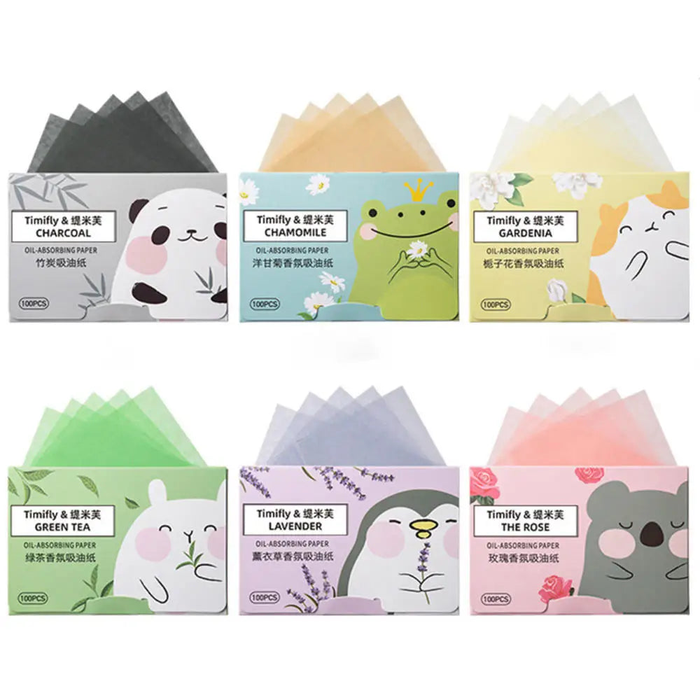 Face Oil Absorbing Paper - 100 Sheets for Oil Control &amp; Cleansing