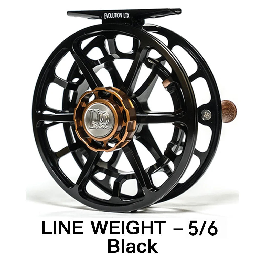 Nautilus Miami Ross Colorado Evolution LTX Fly Fishing Reels &ndash; Lightweight High-Performance Pressure Cast Aluminum 02 5-6 BLACK
