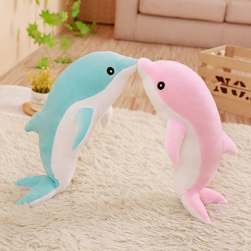 Cute Large Plush Dolphin Toy - Perfect Baby Sleeping Pillow