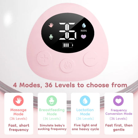 Dr.isla Wearable Electric Breast Pump - Hands-Free with 4 Modes &amp; 36 Suction Levels