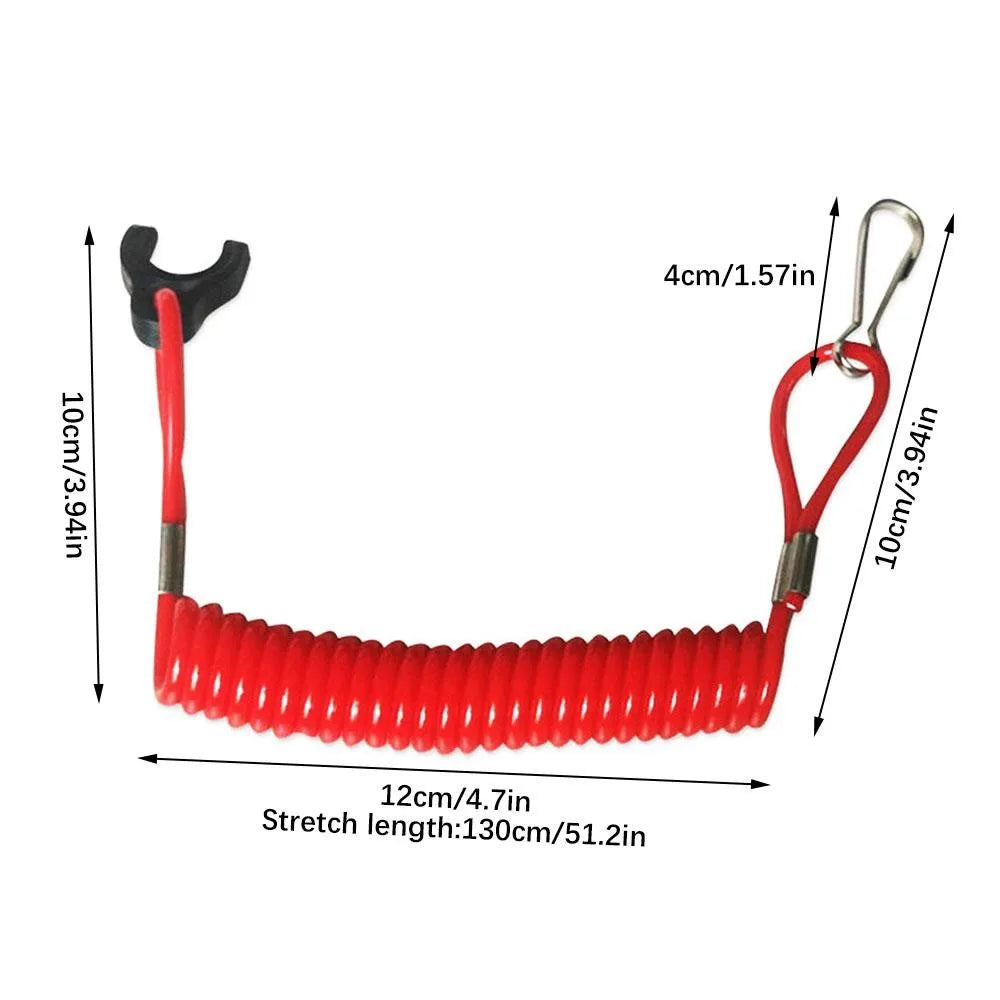 Universal Marine Outboard Kill Switch Lanyard &ndash; Floating