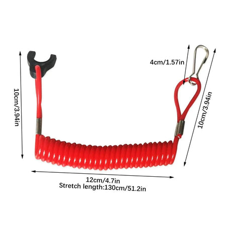 Universal Marine Outboard Kill Switch Lanyard &ndash; Floating