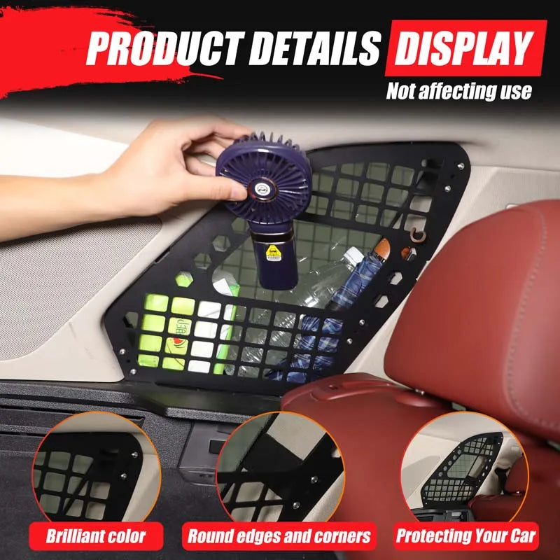 BMW X5 G05 Takaluukun Sivuhylly Alumiiniseoksesta, Musta, 2-Kappaleen Setti Järjestettyyn Kuormatilaan