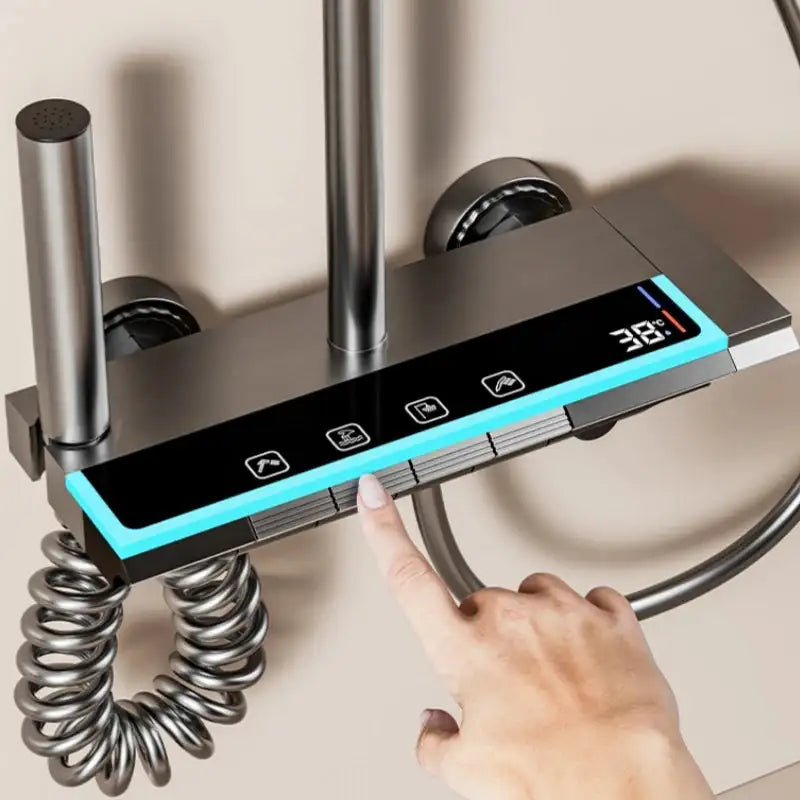 4 Functions Digital Temperature Shower System &ndash; Easy Install