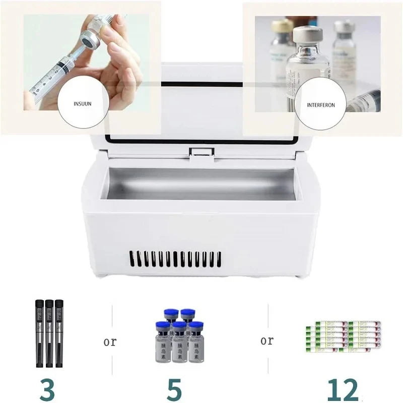 Insulin Cooler Mini Refrigerator &ndash; Portable Storage with LCD Display