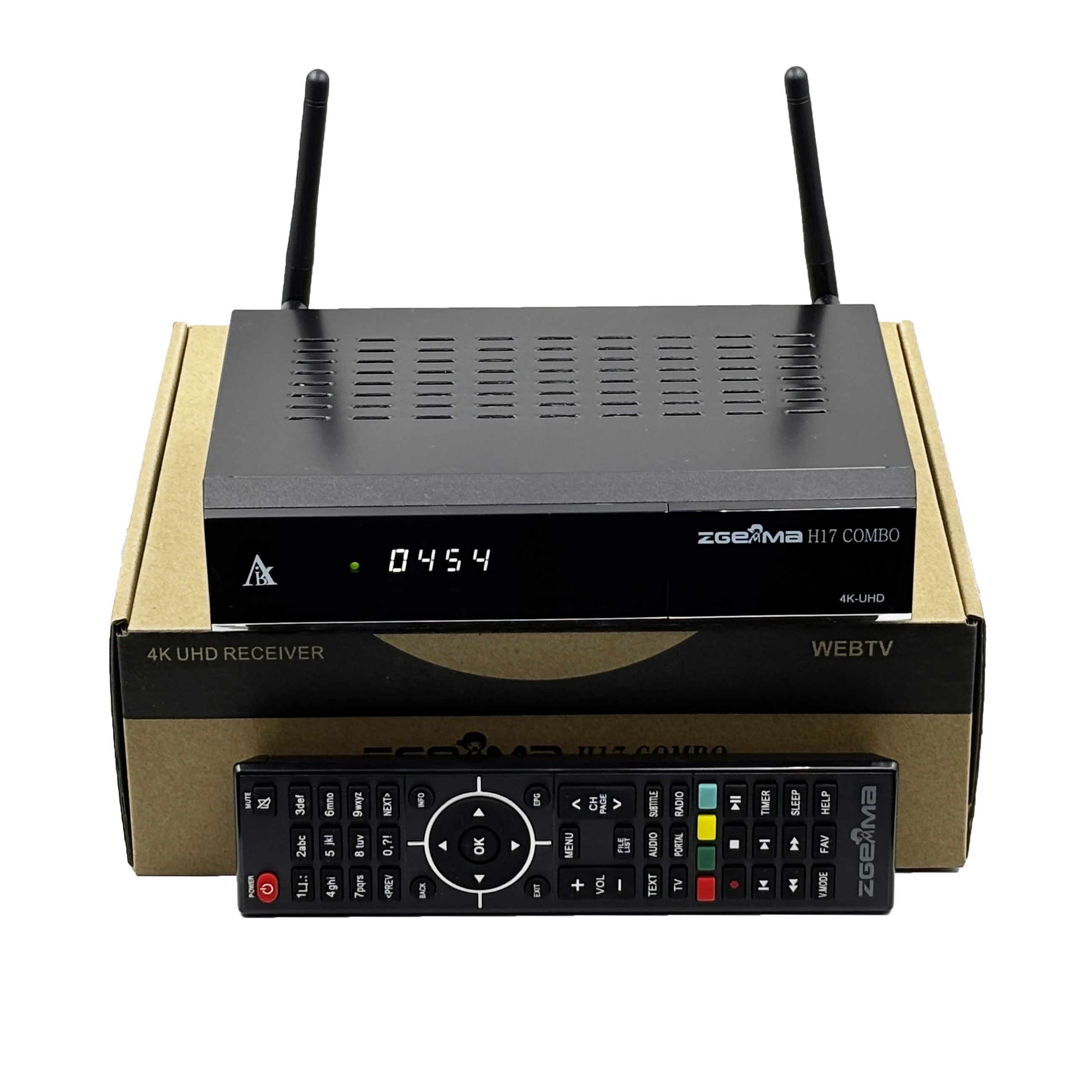 Broadcom 4K CPU satellite tv receiver ZGEMMA H17COMBO DVB S2 + DVB T2/C support CI&amp;CA