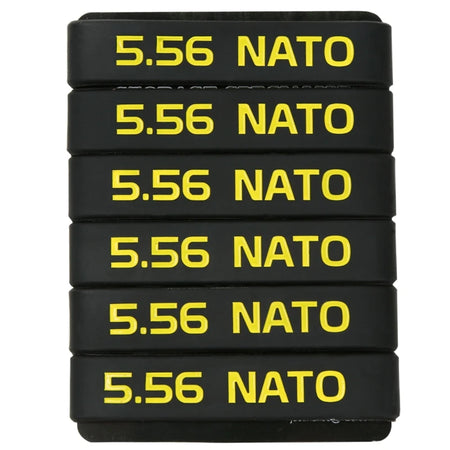 6 Pack Magazine Marking Bands &ndash; Multicolor For 7.62x39 5.56 Yellow 6Pcs