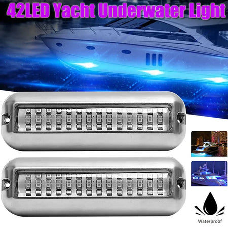 42LED Yacht Underwater Light &ndash; IP68 Waterproof 10-30V