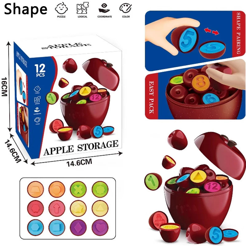 Apple Smart Egg 3D Puzzle &ndash; Fine Motor Skills Development BZS00626 A