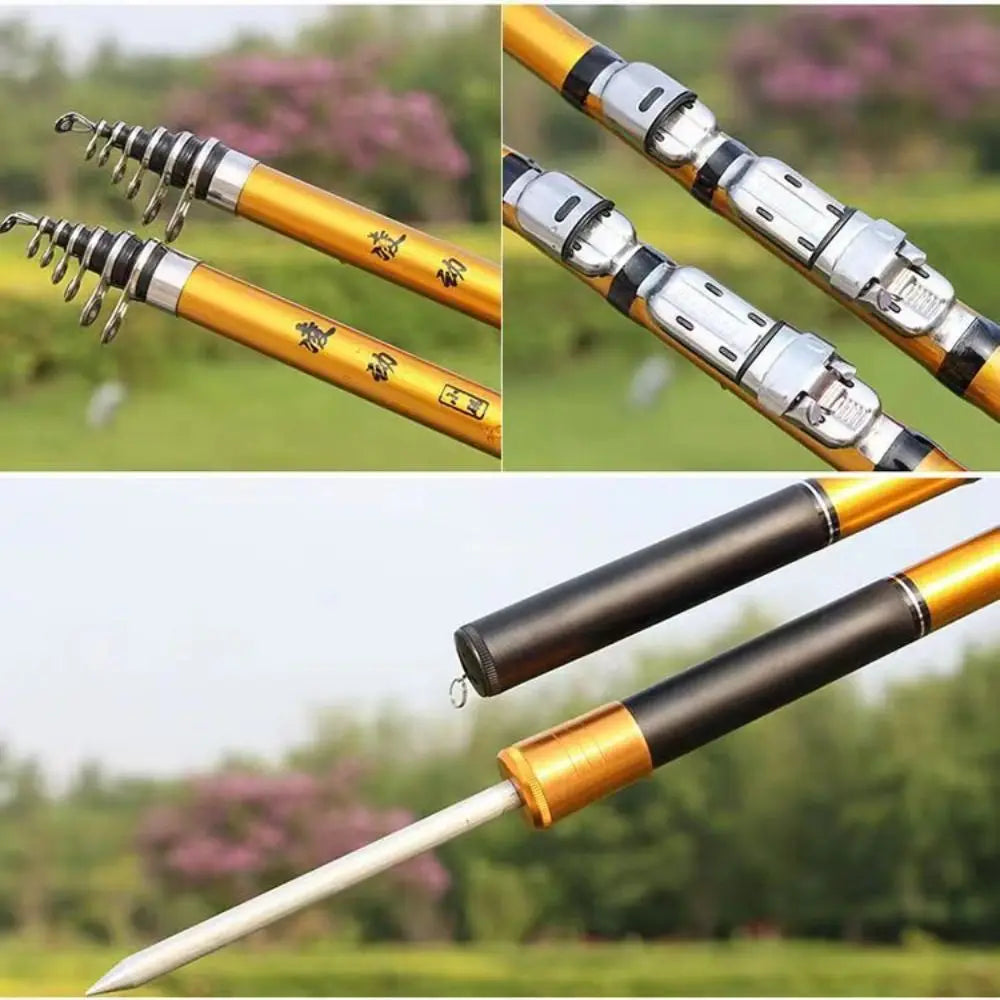 Portable Carbon Fiber Telescopic Fishing Rod - 1.5M to 3.0M