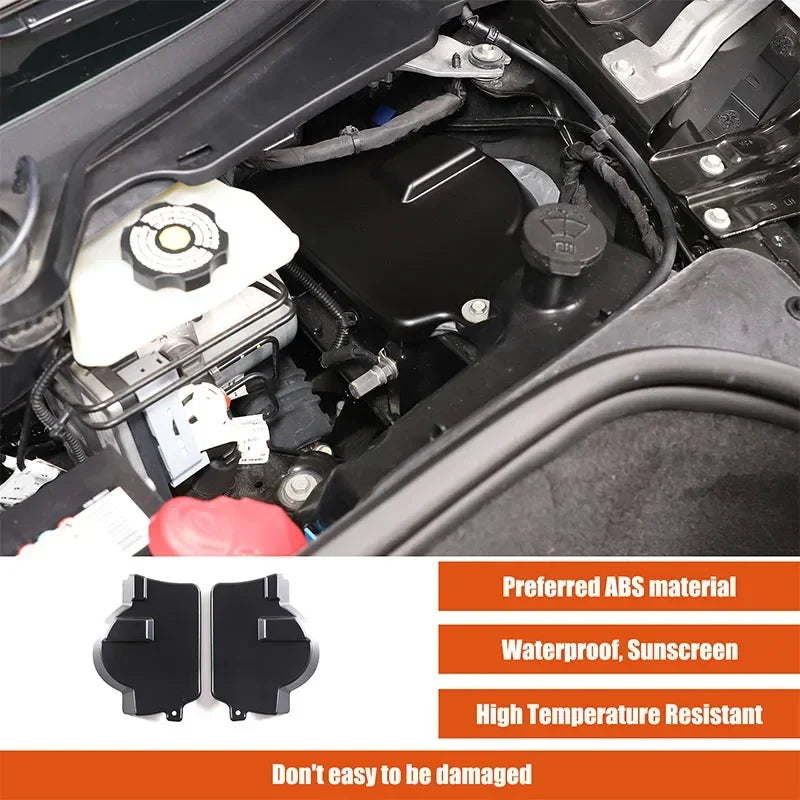 Naklejka na pokrywę wieży amortyzatora z włókna węglowego ABS Corvette C8 2020