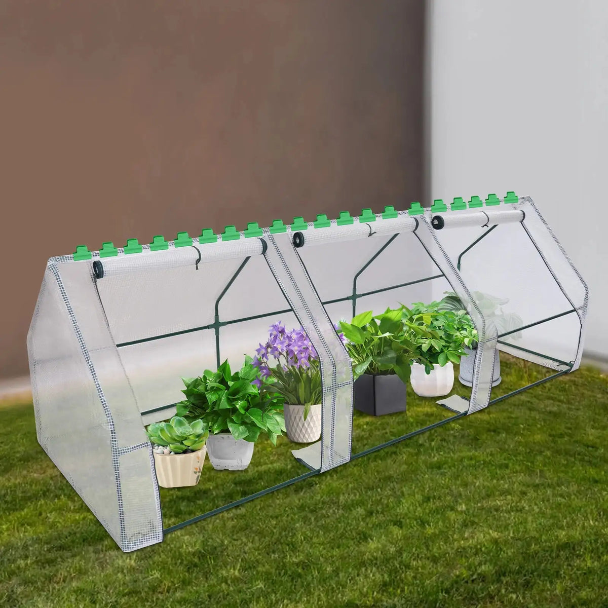 Large Walk-In Garden Greenhouse 9x3x3ft Pop-Up &ndash; Easy Setup