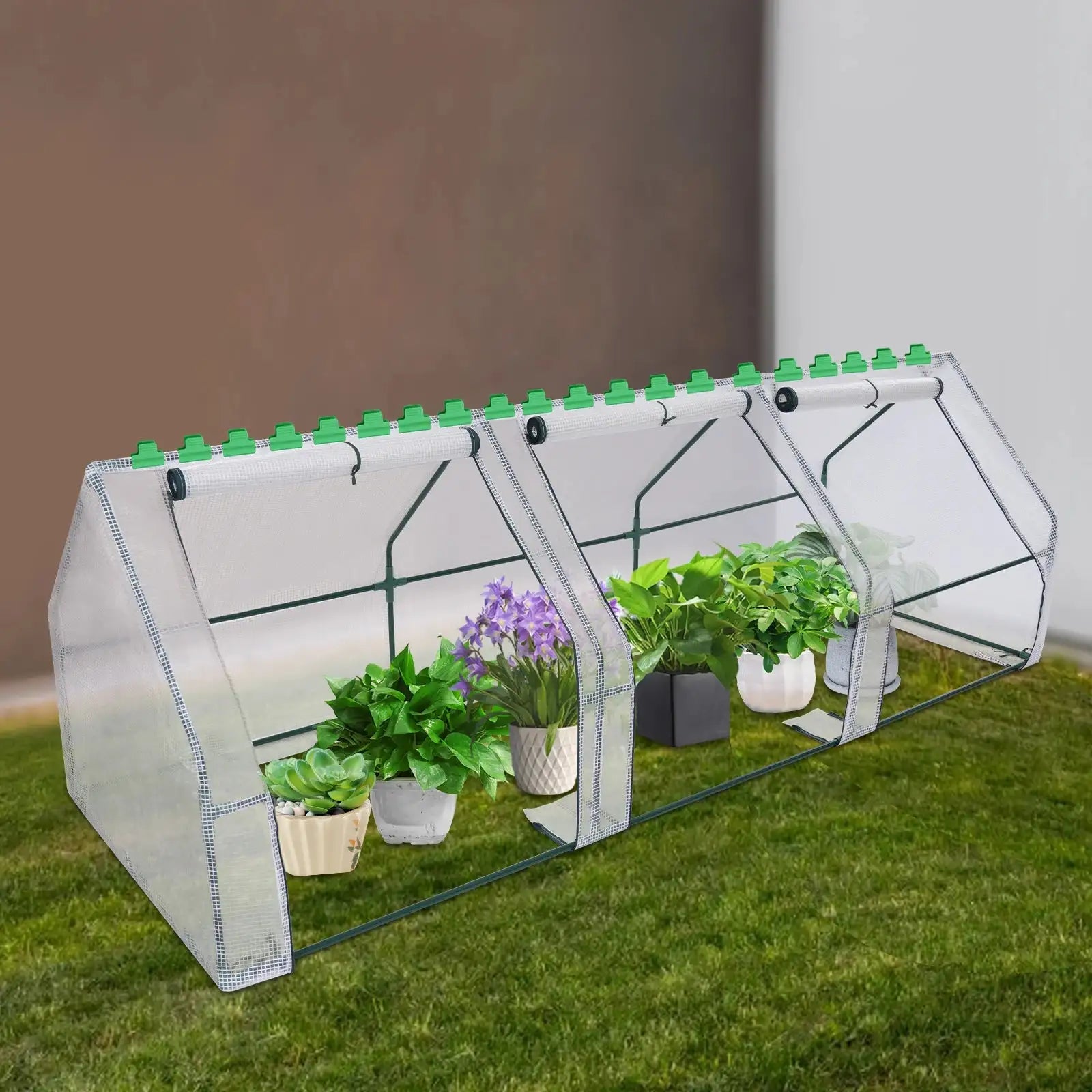 Large Walk-In Garden Greenhouse 9x3x3ft Pop-Up &ndash; Easy Setup