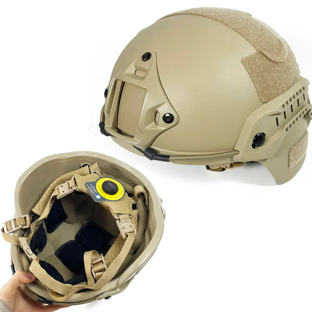 LPRED NIJ IIIA FAST Bulletproof Helmet MICH2000 &ndash; Compact mich sand wendy / L