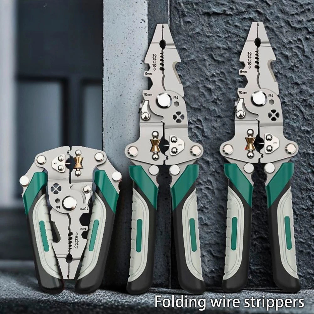 Foldable Wire Stripper Pliers &ndash; Durable Pulley Design