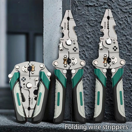Foldable Wire Stripper Pliers &ndash; Durable Pulley Design