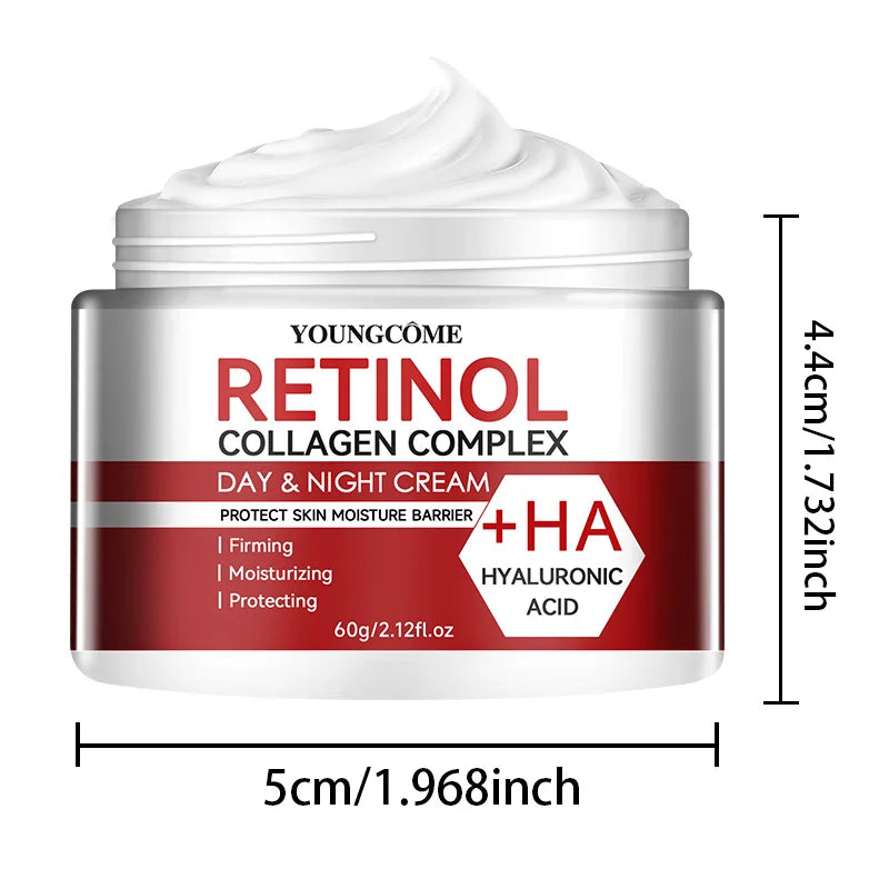 YOUNGCOME Retinol Anti-Aging Moisturising Cream with Collagen &amp; Hyaluronic Acid 60G