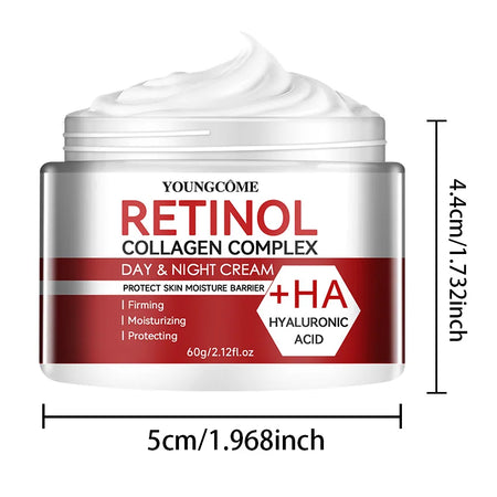 YOUNGCOME Retinol Anti-Aging Moisturising Cream with Collagen &amp; Hyaluronic Acid 60G