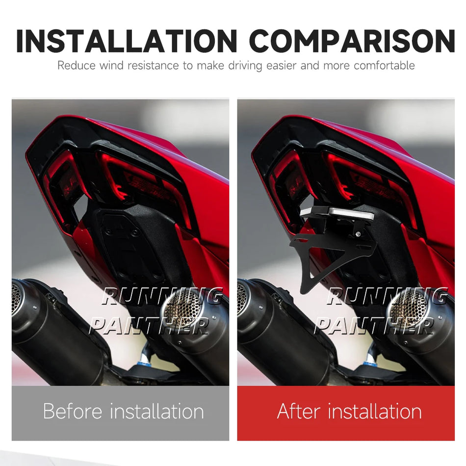 Supporto per targa Fender Eliminator per Ducati Panigale V4S, V4