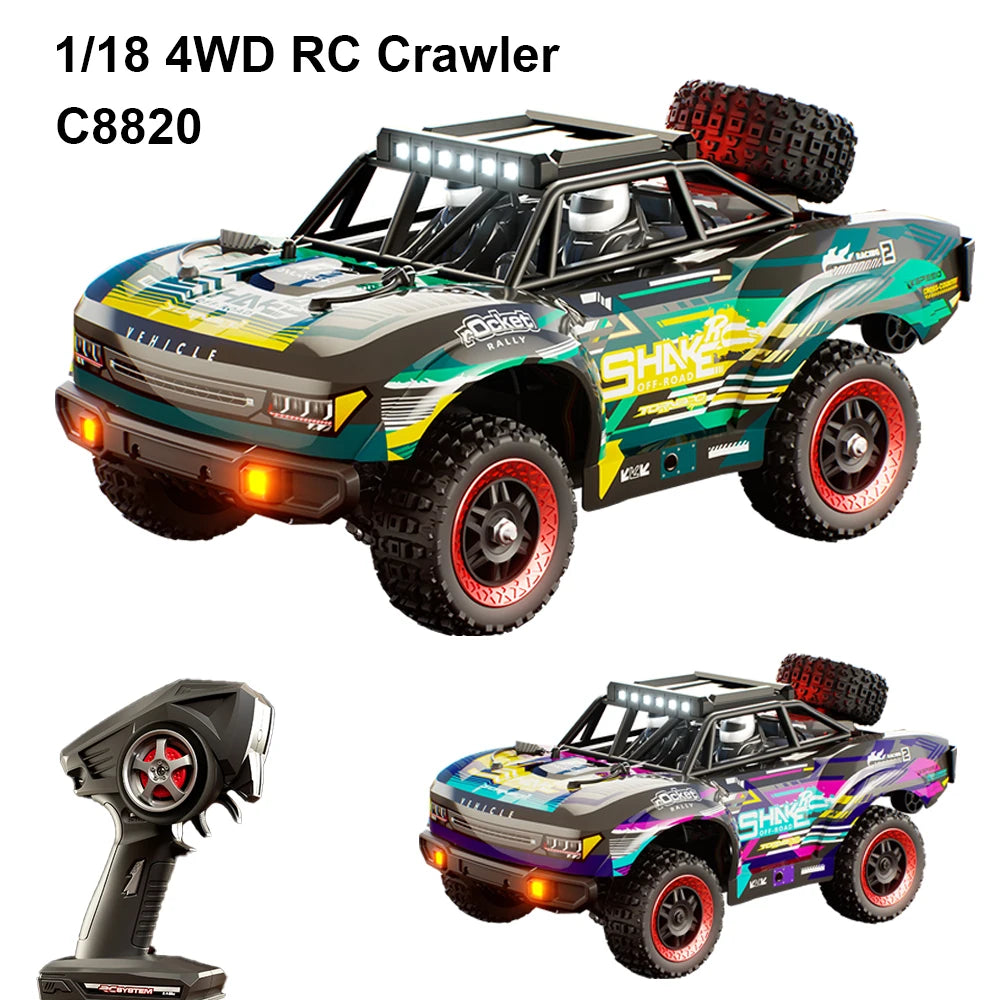 C8820 1/18 RC Car &ndash; High Speed 31kmh 4WD Off Road Terrain
