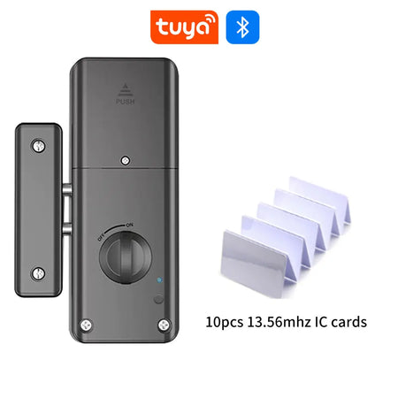 RX2052 Smart Tuya IC Card Lock - No Drill Concealed Install lock-IC card