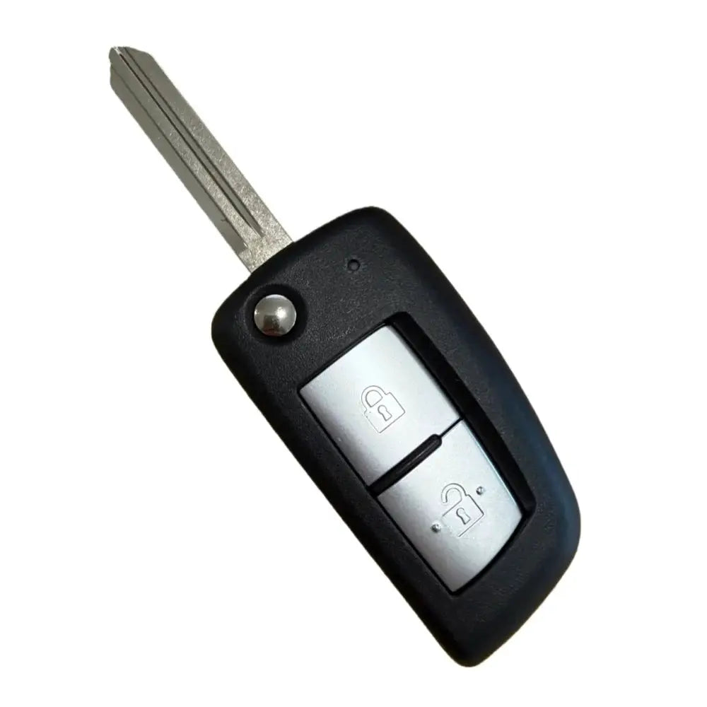 1pcs Folding Flip Remote Car Key Shell 2 Buttons For Nissan Qashqai Sunny NV200 Auto Remote With Uncut NSN14 Blade by InterCyprus Trading Ltd